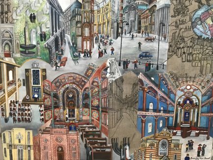 O artistă britanică a documentat moștenirea evreiască, inclusiv din Oradea, iar acum își expune lucrările la Sinagoga Sion